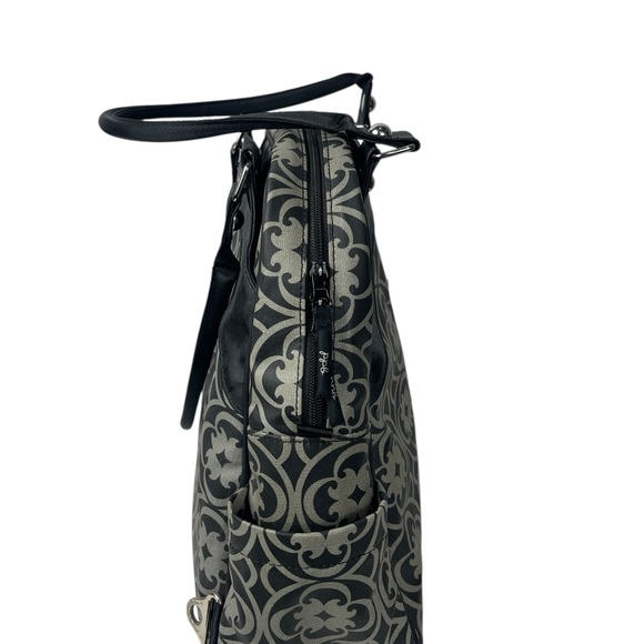 Petunia Pickle Bottom Baby Diaper Bag Black Grey - Picture 3 of 11